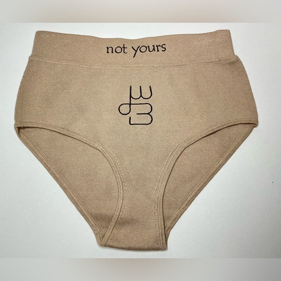 Wyld Blue Not Yours Naughty Briefs Nude Beige XS NWOT - Picture 7 of 15